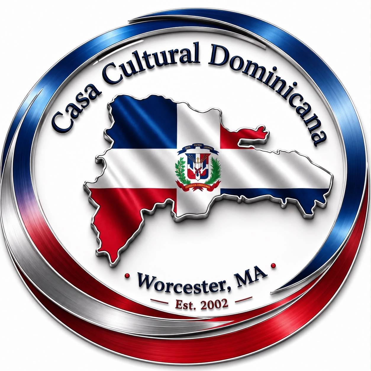 Logo de la Casa Cultural Dominicana, Worcester, MA, Est. 2002